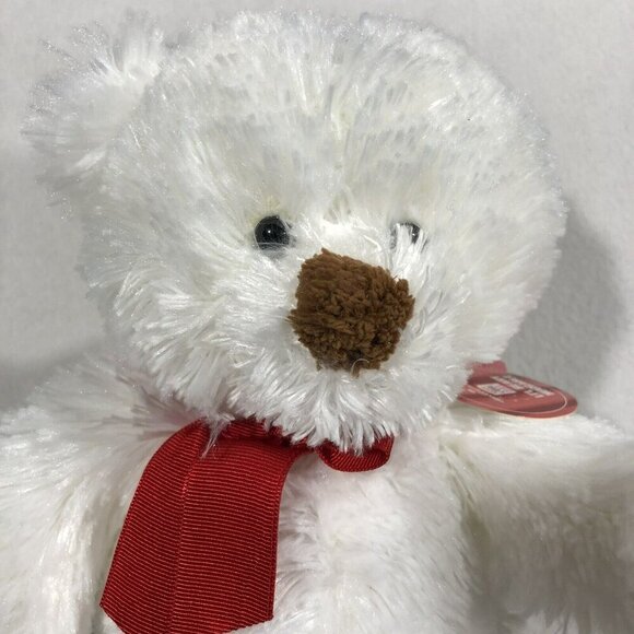 Hallmark Beary Huggable Bear Plush Soft Toy Valentine Love Red Bow Hug Cuddle - Picture 8 of 10